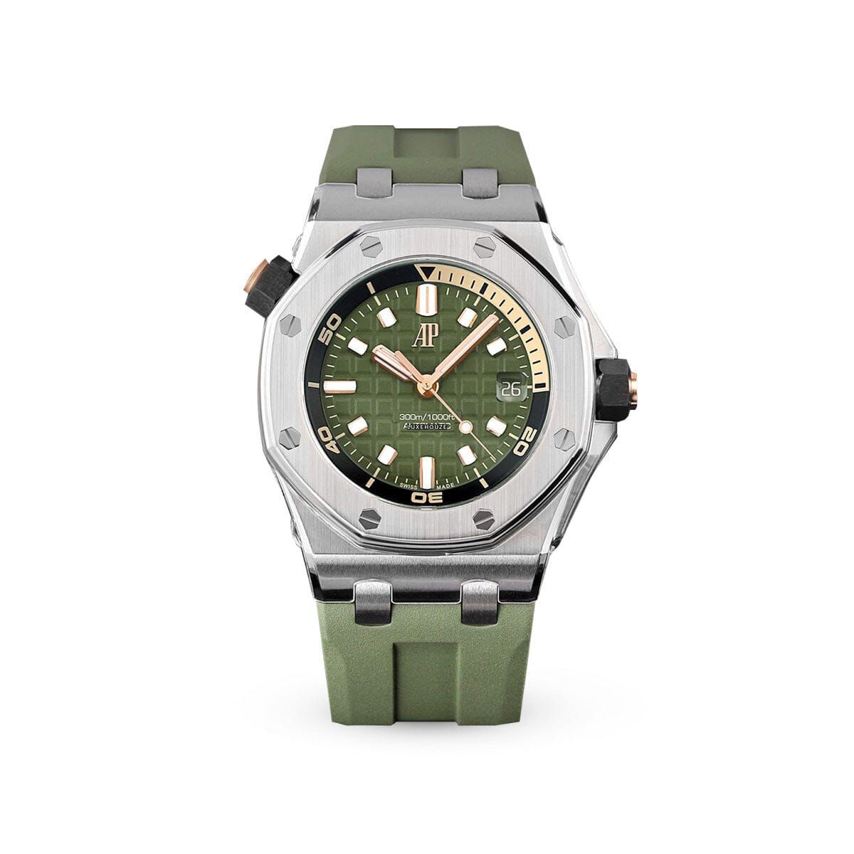 Royal Oak Offshore 42 15720ST.OO.A052CA.01 Green Dial Watches Audemars Piguet 