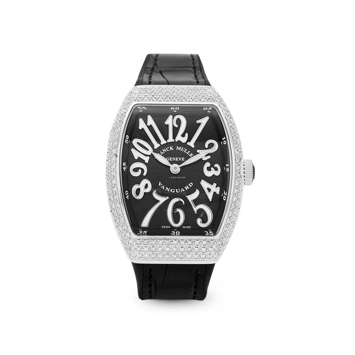 Franck Muller Vanguard V 32 QZ AC.NR NR.BLC AC Black Dial White