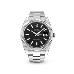 Datejust 41 126334 Black Index Oyster Watches Rolex 