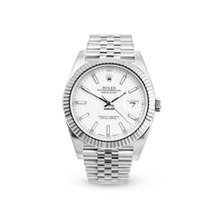 Datejust 41 126334 White Index Jubilee Watches Rolex 