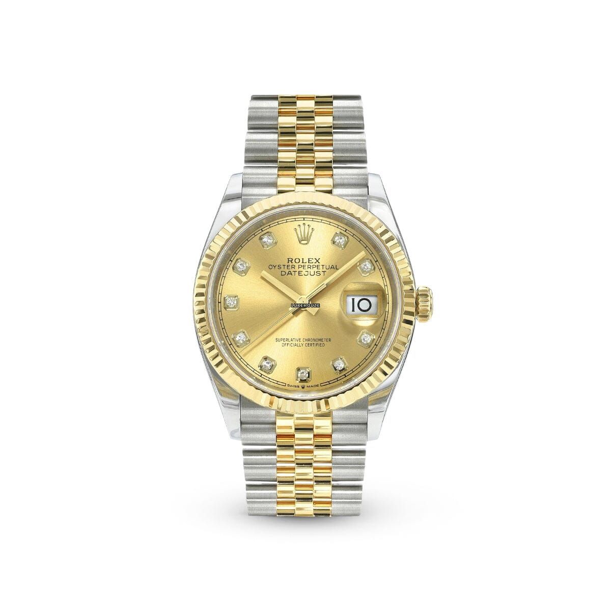 Datejust 36 126233G Champagne Jubilee Watches Rolex 