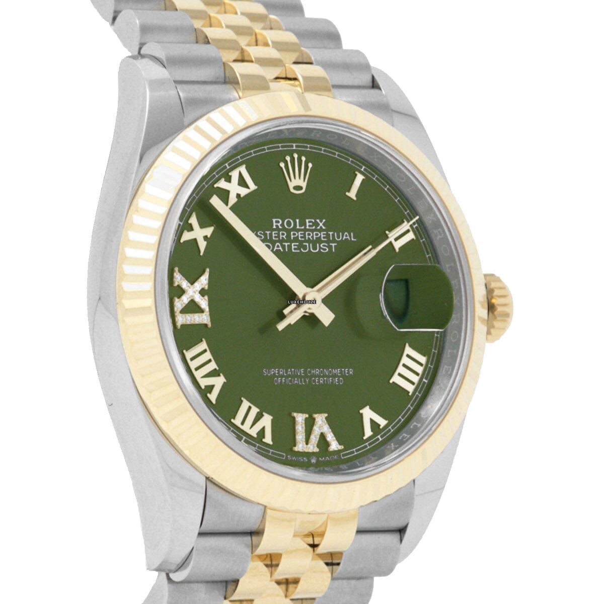 Datejust 36 126233VIIX Green Jubilee Watches Rolex 