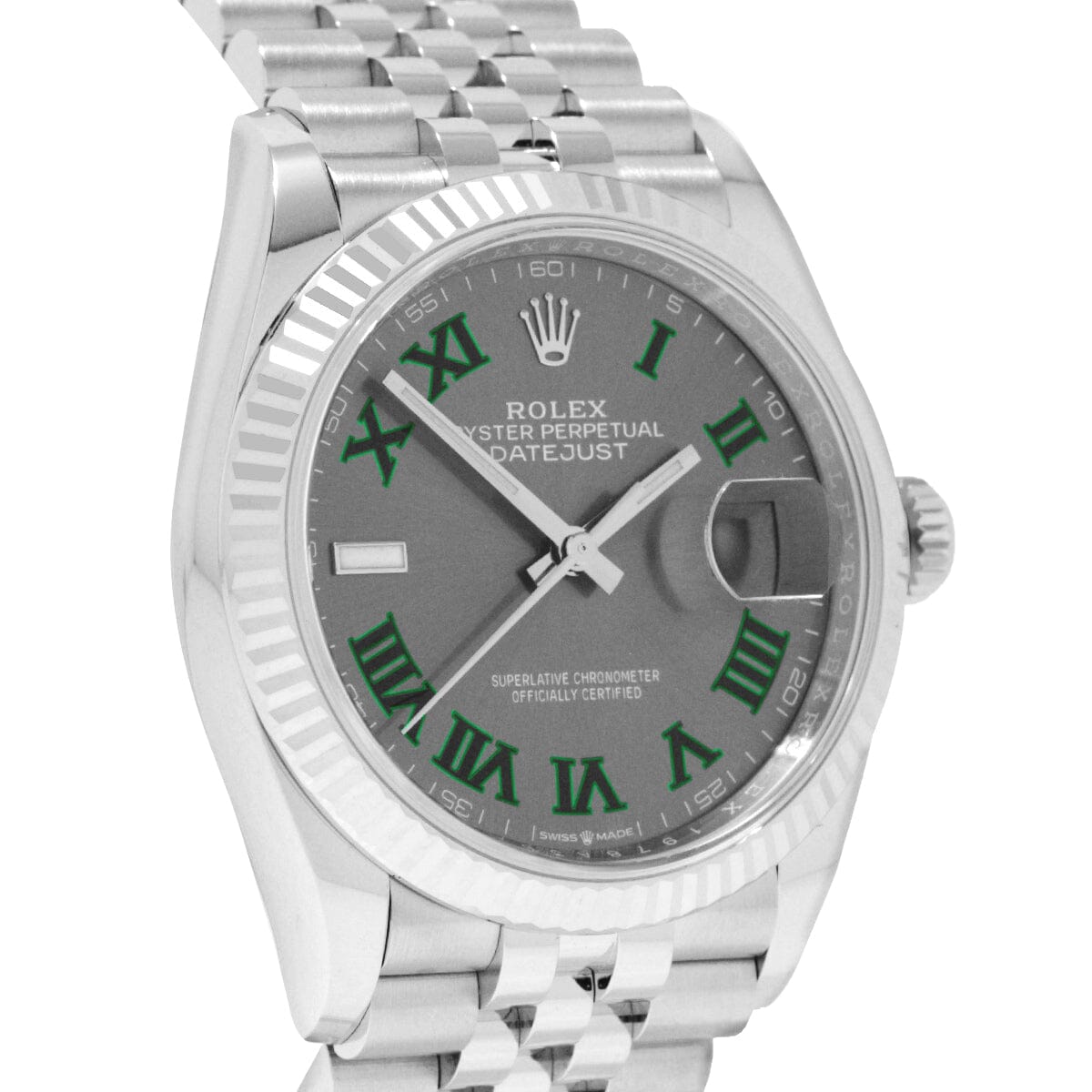 Datejust 36 126234 Wimbledon Roman Jubilee Watches Rolex 