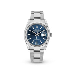 Datejust 36 126200 Blue Index Oyster Watches Rolex 