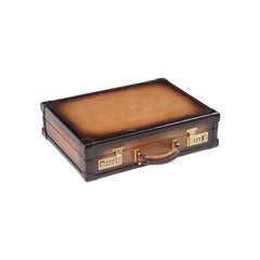 Watch Collector Case - Master Edition Patina Java Brown - Size: For 10 Watches & 2 Pockets Watch Winder Bosphorus 