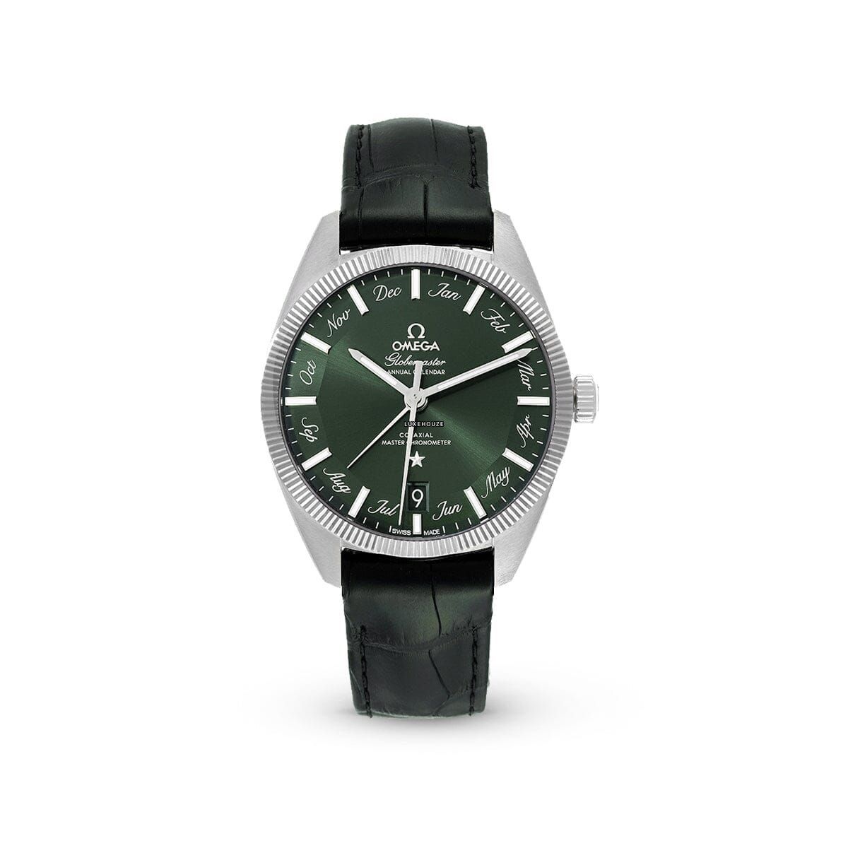 Constellation Globemaster 13033412210001 Green Dial, Leather Strap Watches Omega 