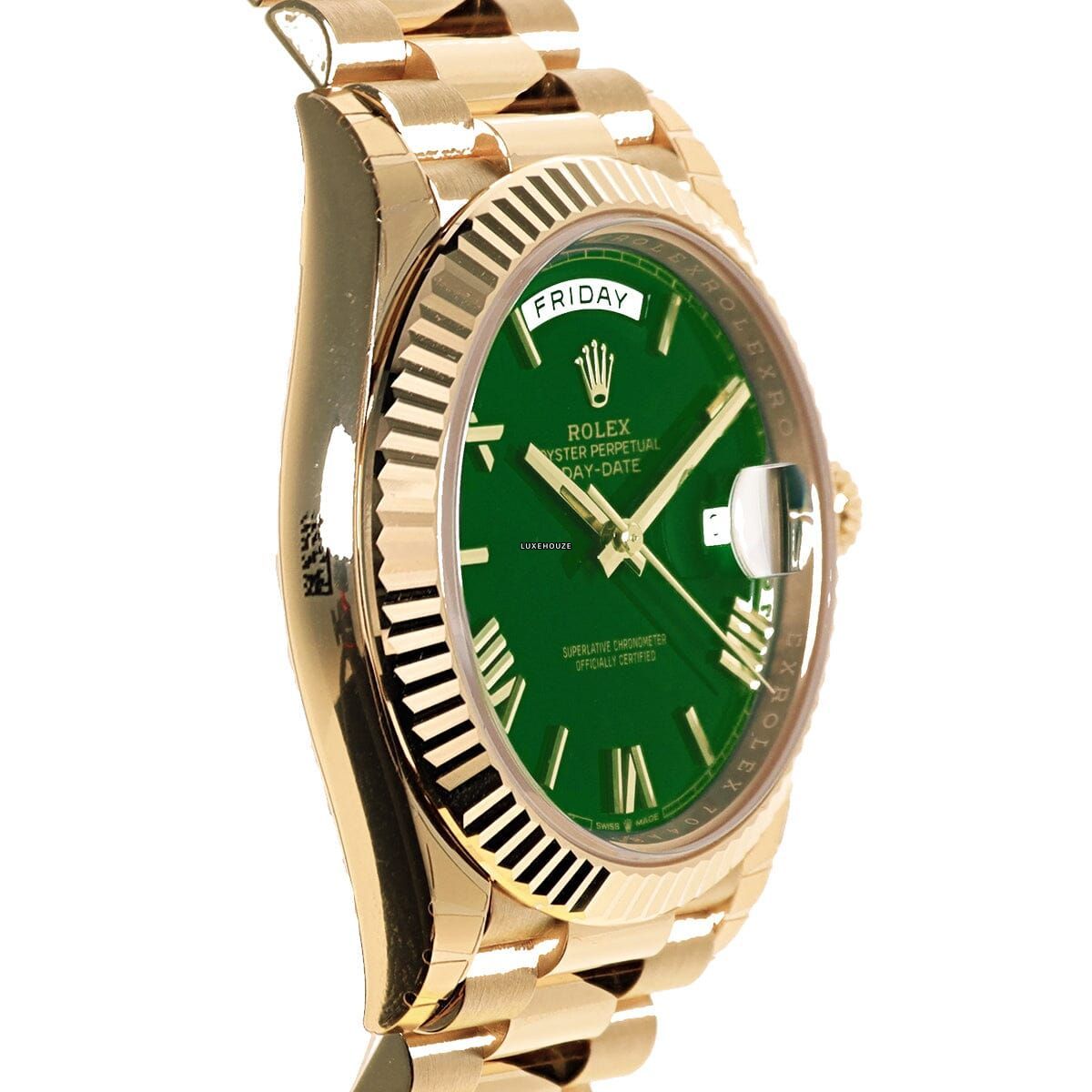 Day-Date 40 228238 Green Roman Watches Rolex 