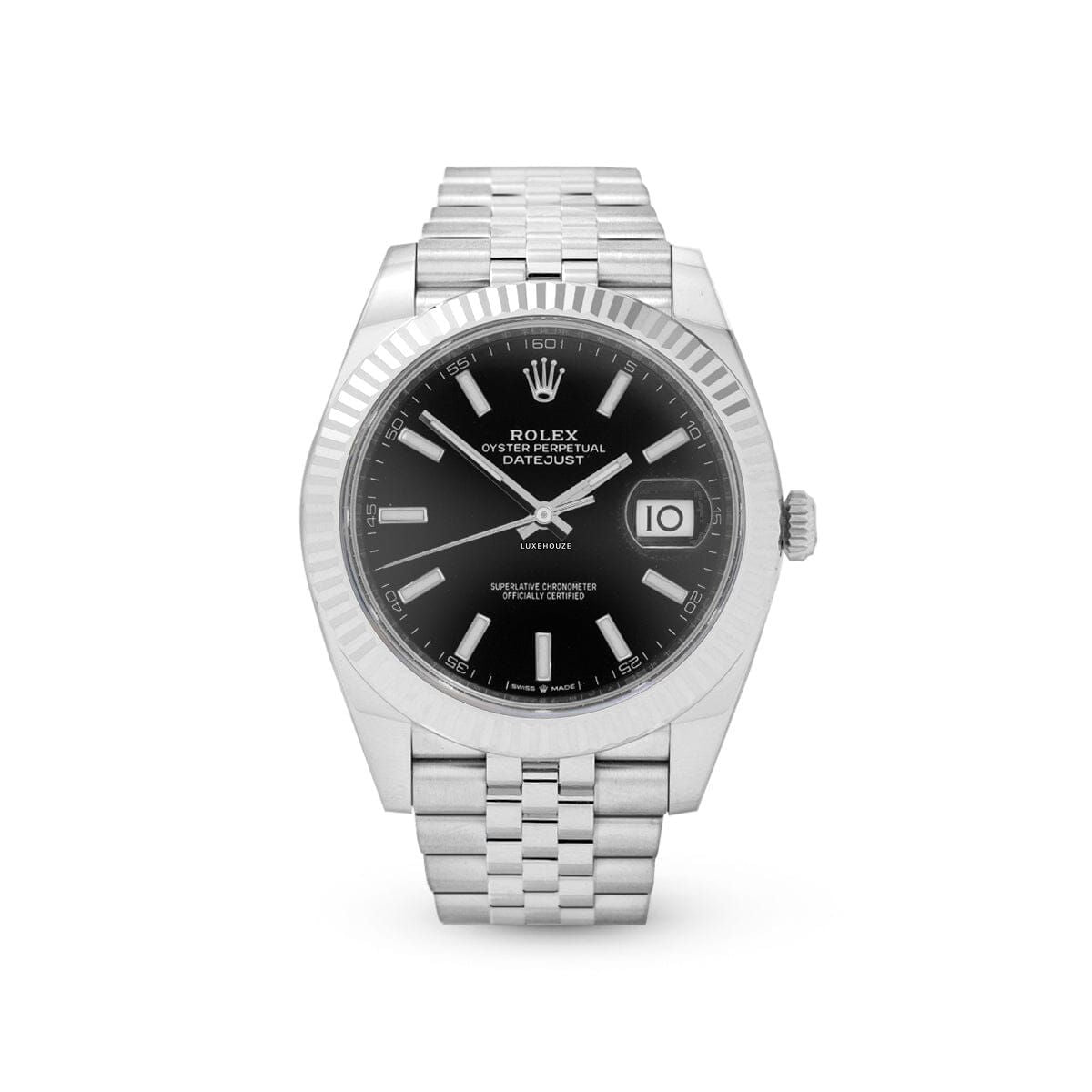 Datejust 41 126334 Black Jubilee Watches Rolex 