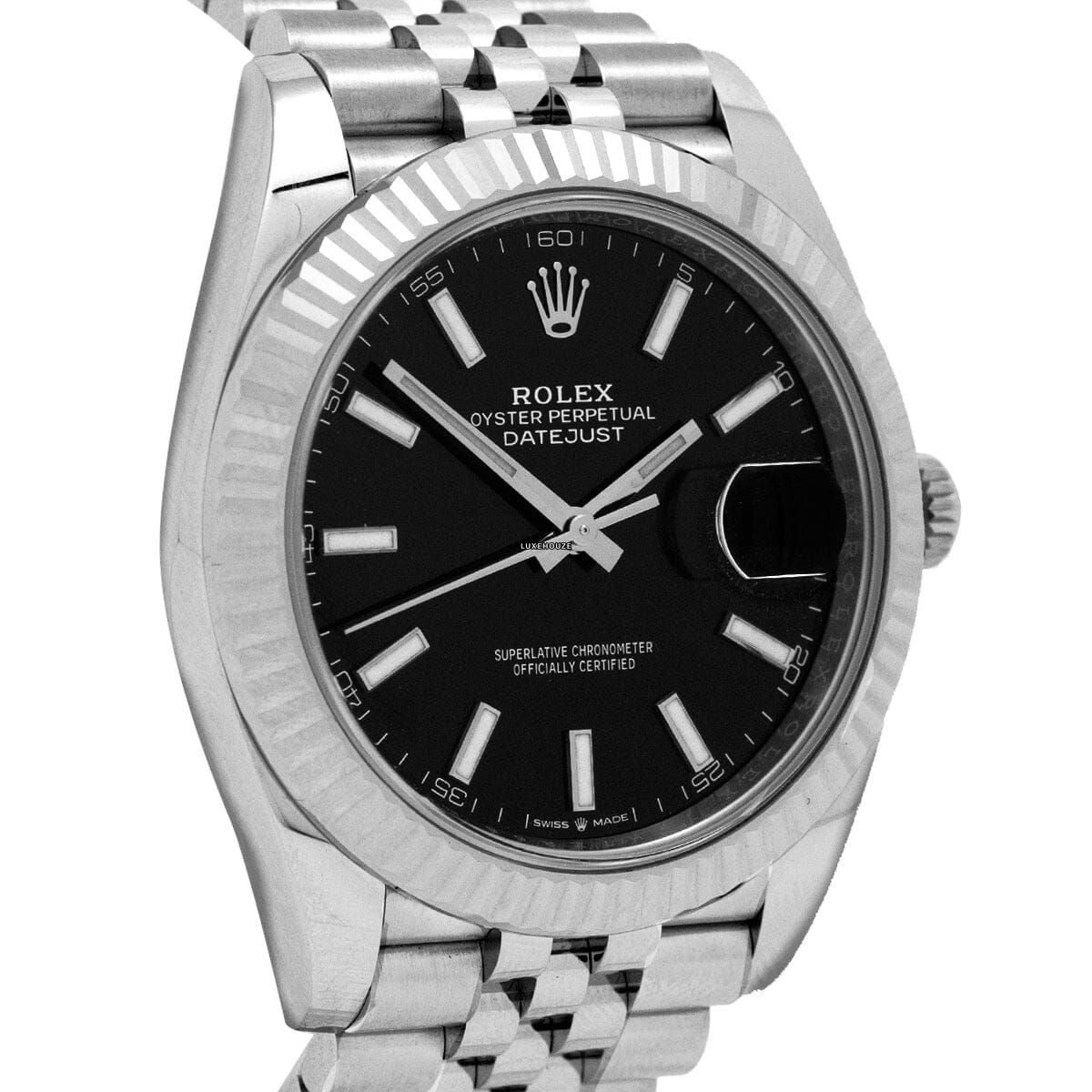 Datejust 41 126334 Black Index Jubilee Watches Rolex 