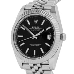 Datejust 41 126334 Black Jubilee Watches Rolex 