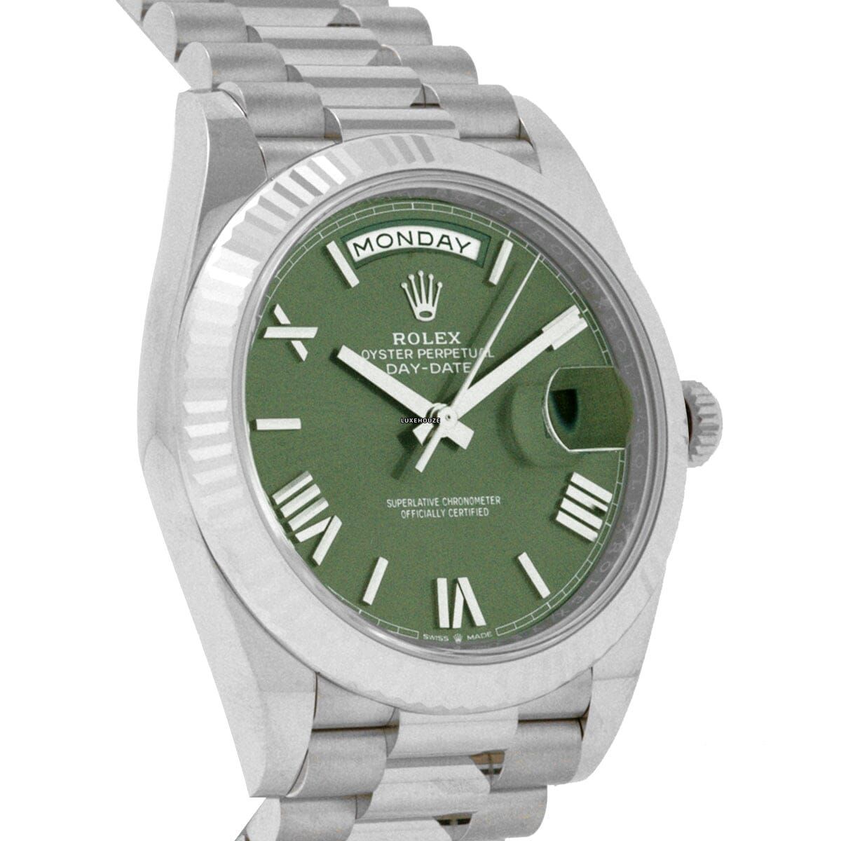 Day-Date 40 228239 Green Roman Watches Rolex 