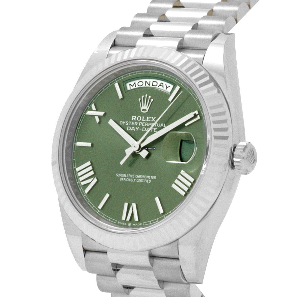 Day-Date 40 228239 Green Roman Watches Rolex 