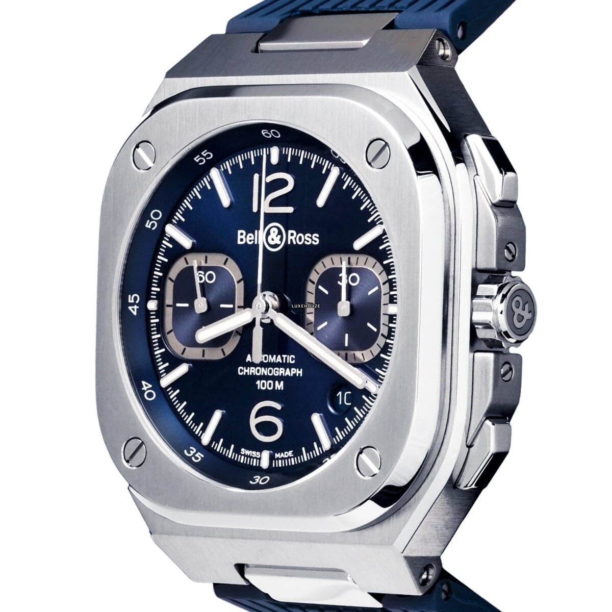 BR05 Chrono BR05C-BLU-ST/SRB Blue Watches Bell & Ross 