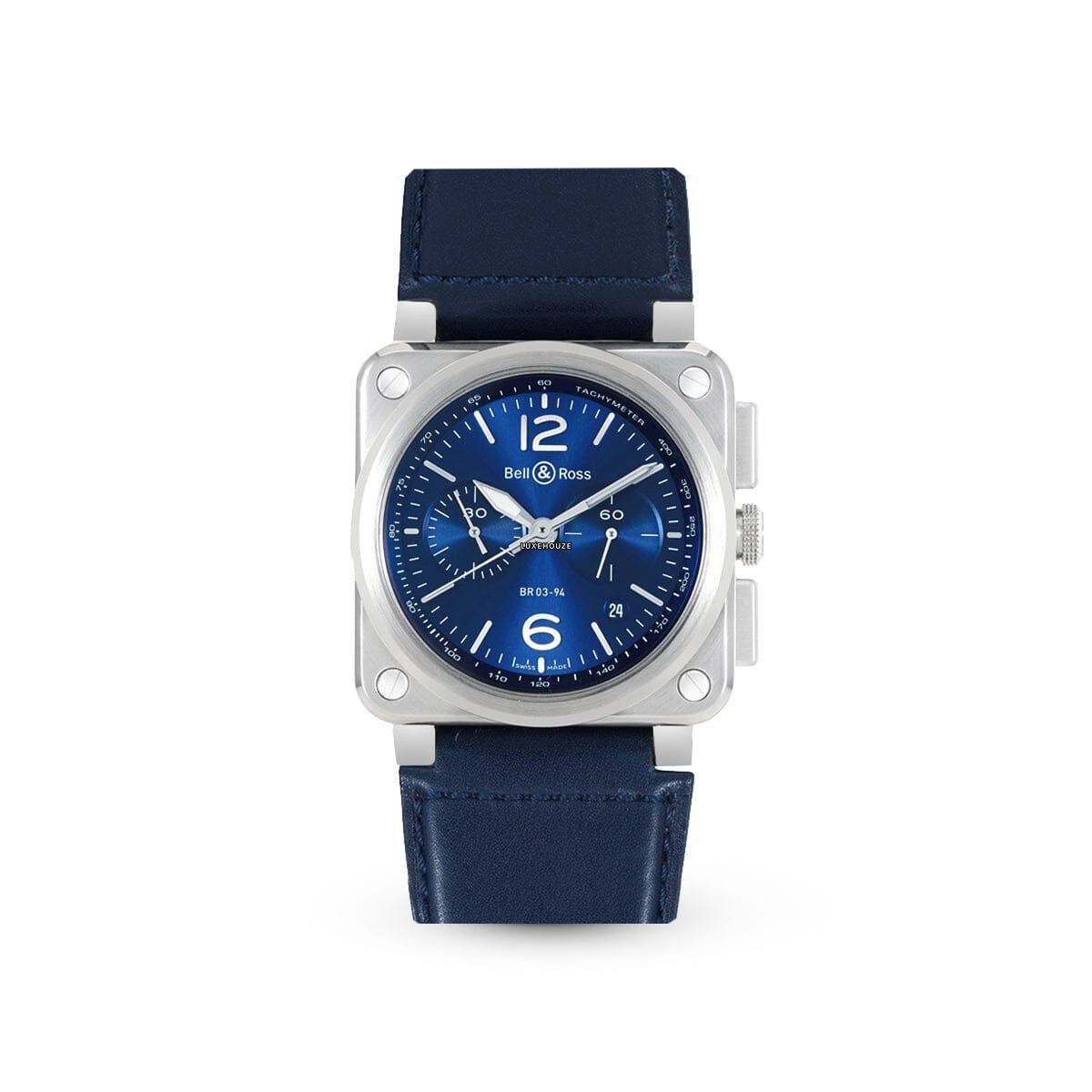 BR03 Chrono BR0394-BLU-ST/SCA Blue Watches Bell & Ross 