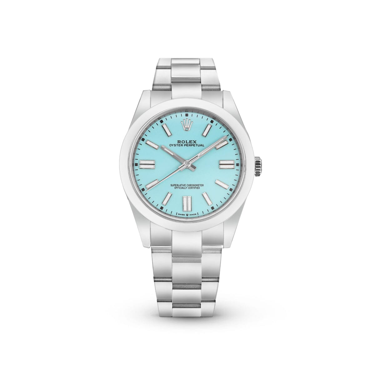 Oyster Perpetual 41 124300 Tiffany Blue Watches Rolex 