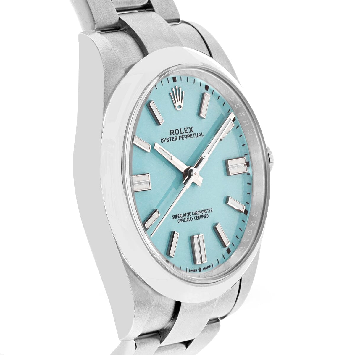 Oyster Perpetual 41 124300 Tiffany Blue Watches Rolex 