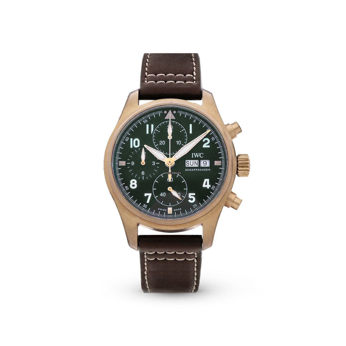 Pilot Splitfire Chronograph IW387902 Dark Green Watches IWC 