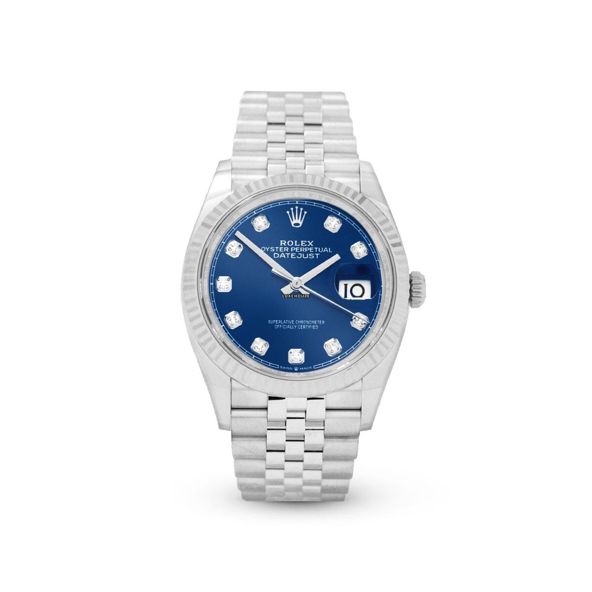 Datejust 36 126234G Blue Motif Jubilee Watches Rolex 