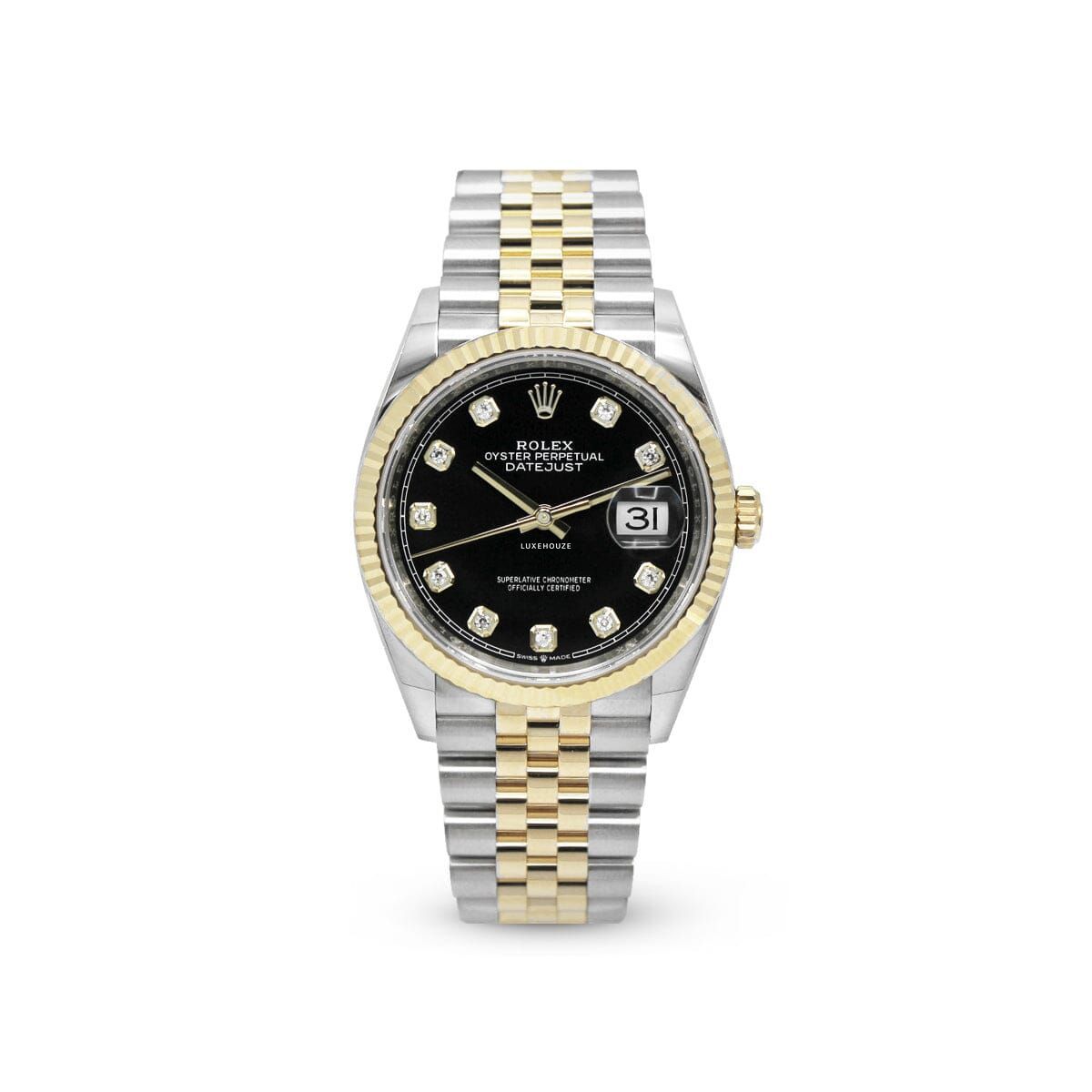 Datejust 36 126233G Black Jubilee Watches Rolex 