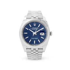 Datejust 36 126234 Blue Motif Index Jubilee Watches Rolex 