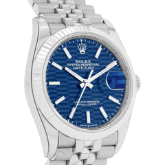 Datejust 36 126234 Blue Motif Jubilee Watches Rolex 