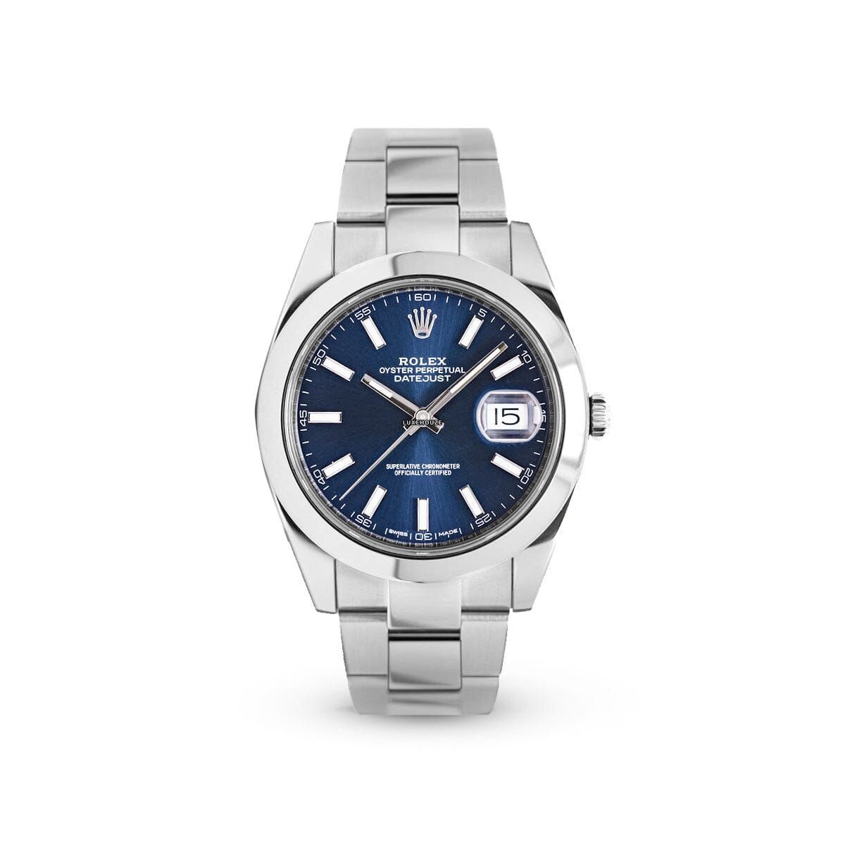 Datejust 41 126300 Blue Index Oyster Watches Rolex 