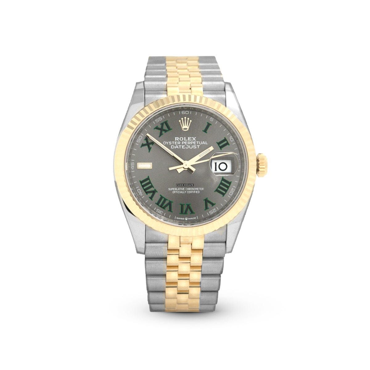 Datejust 36 126233 Wimbledon Jubilee Watches Rolex 