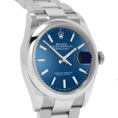 Datejust 36 126200 Blue Oyster Watches Rolex 