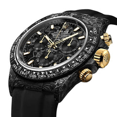 DiW Daytona Black and Gold Carbon Watches DiW 