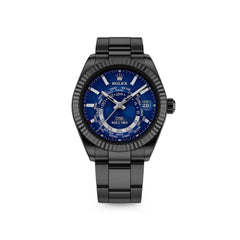 World Timer Black DLC Blue Watches DiW 