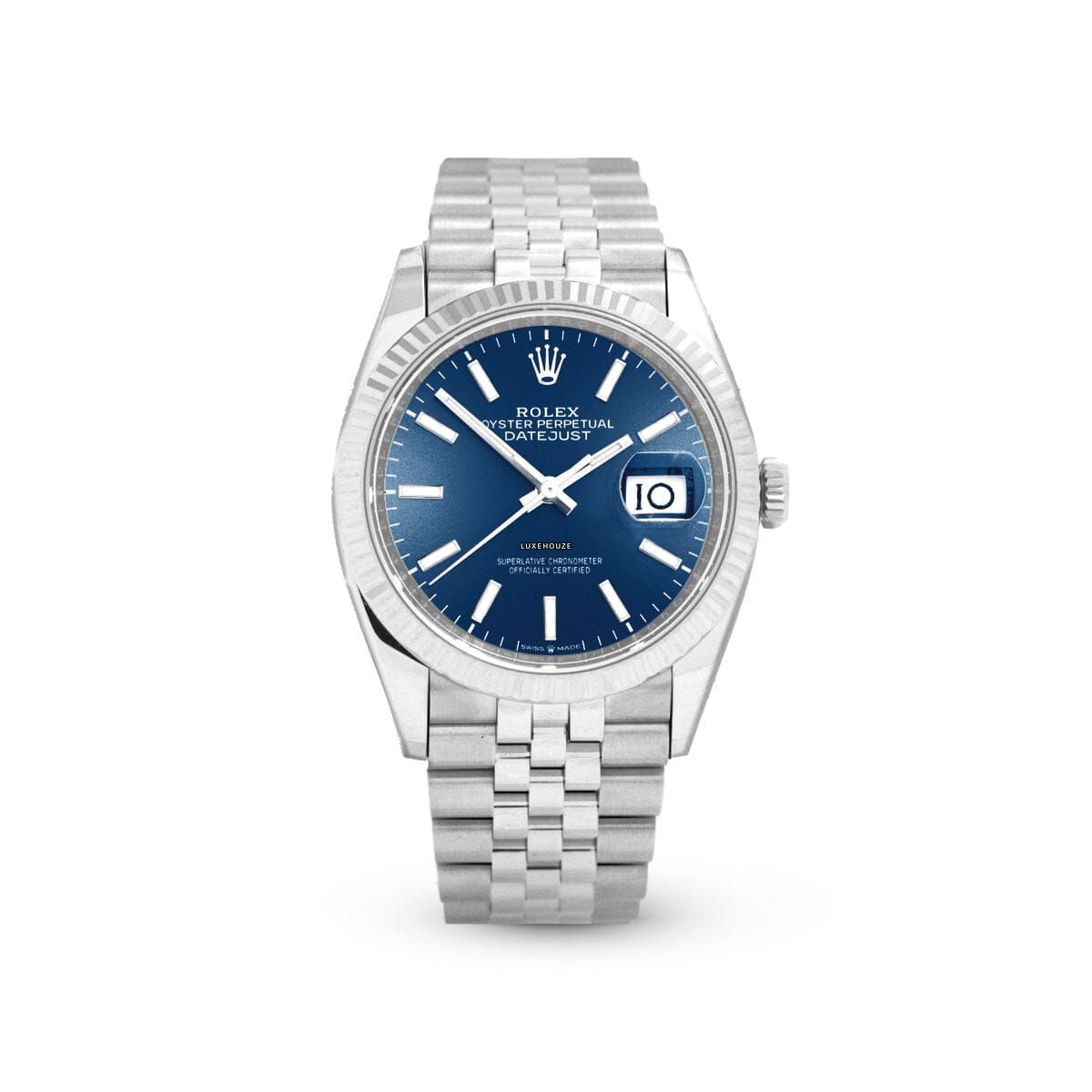 Datejust 36 126234 Blue Index Jubilee Watches Rolex 