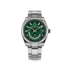 World Timer Steel Green Watches DiW 