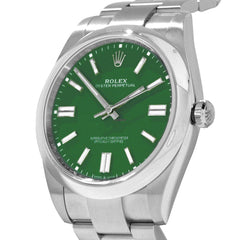 Oyster Perpetual 41 124300 Green Watches Rolex 