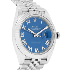 Datejust 41 126334 Blue Roman Jubilee Watches Rolex 