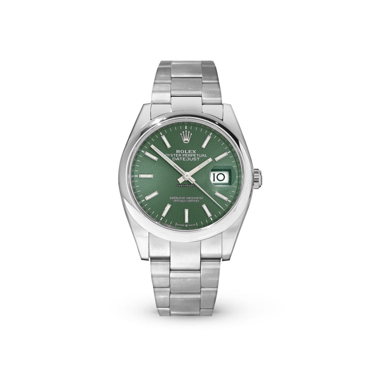 Datejust 36 126200 Green Oyster Watches Rolex 