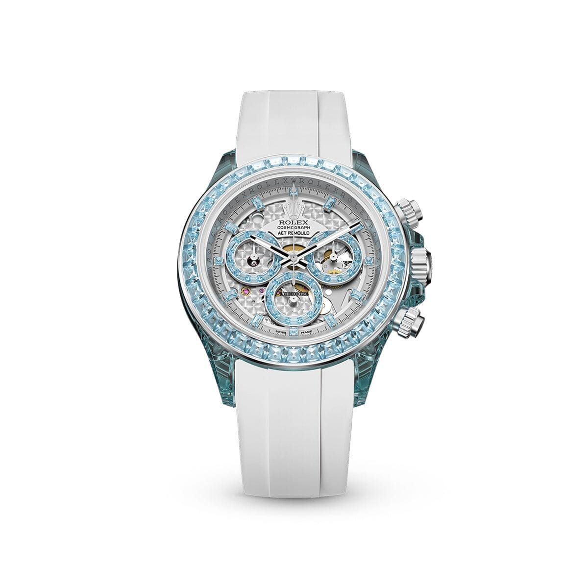 Genesis Collection Daytona - Azure Elegance Fluororubber (Limited Edition 3 Pieces) Watches AET Remould 