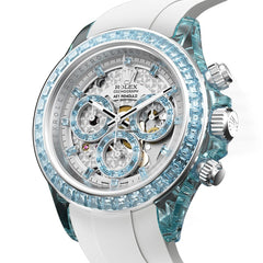 Genesis Collection Daytona - Azure Elegance Fluororubber (Limited Edition 3 Pieces) Watches AET Remould 