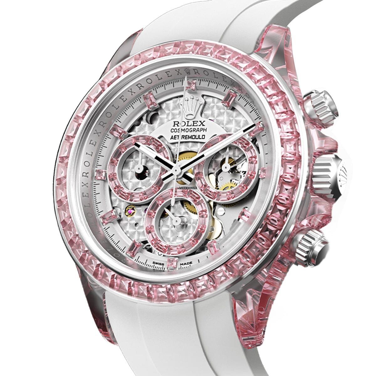 Genesis Collection Daytona - Rose Fantasy Fluororubber (Limited Edition 3 Pieces) Watches AET Remould 