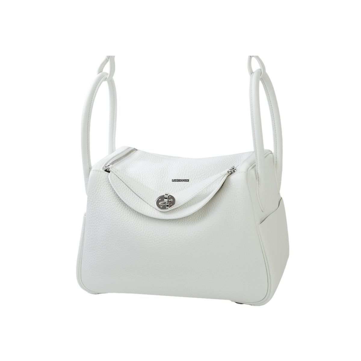 Lindy 26 Blanc Clemence PHW D Handbags Hermes 