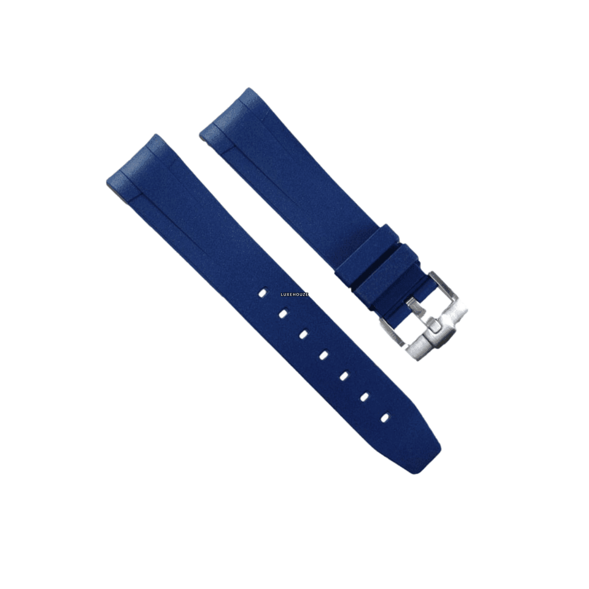 Black Bay 58 39mm Tang Buckle Series Watch Bands RUBBER B Navy Blue 