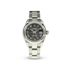 Lady-Datejust 28 279160 Grey Roman Oyster Watches Rolex 