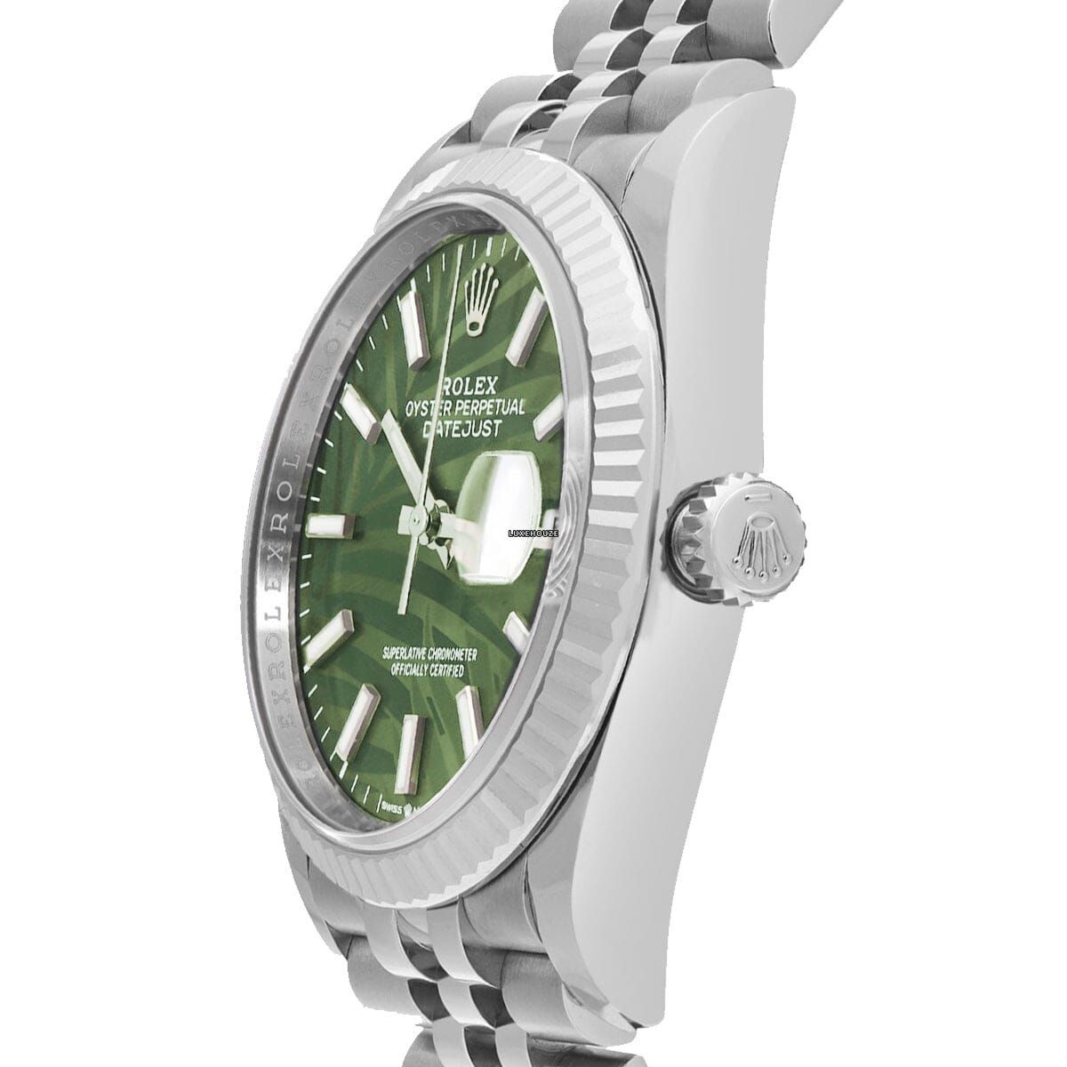 Datejust 36 126234 Green Palm Jubilee Watches Rolex 