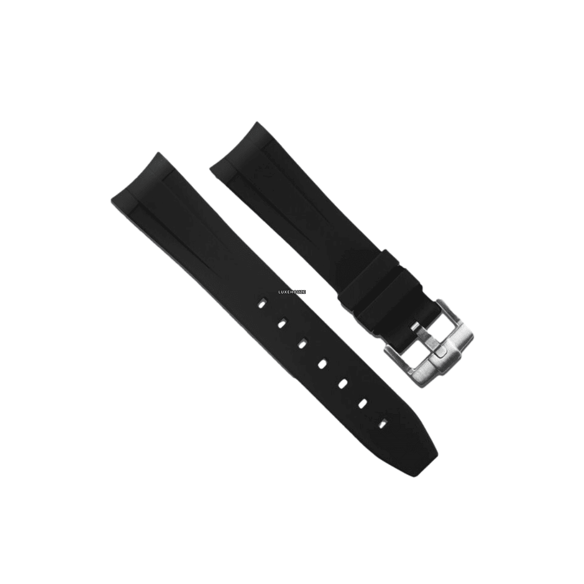 Datejust 36mm Tang Buckle Series Watch Bands RUBBER B Jet Black 