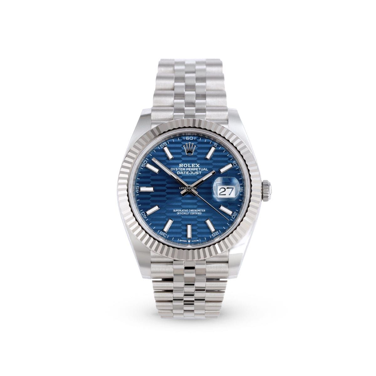 Datejust 41 126334 Blue Motif Jubilee Watches Rolex 