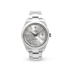 Datejust 41 116334 Silver Oyster Watches Rolex 