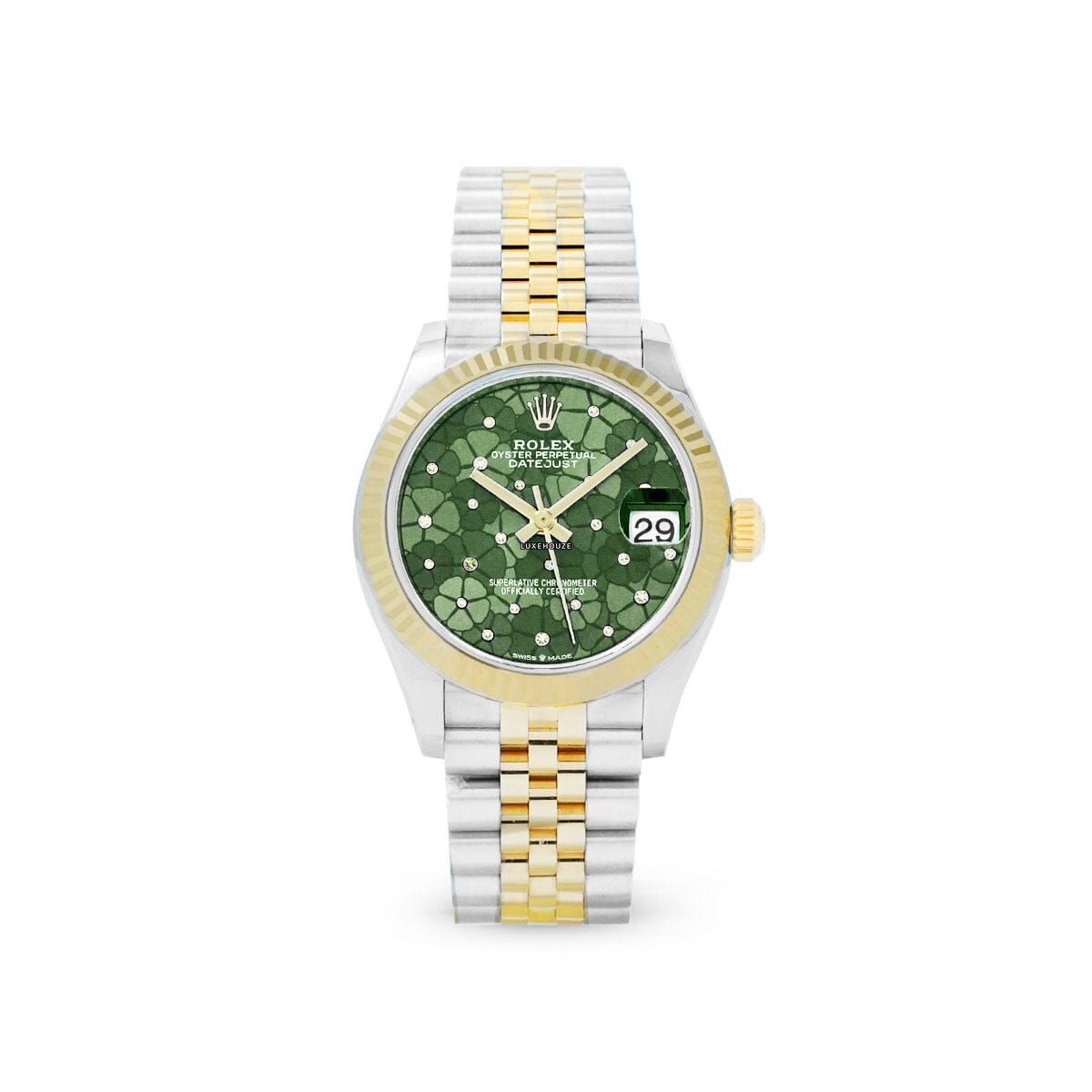 Datejust 31 278273 Green Floral Motif Jubilee Watches Rolex 