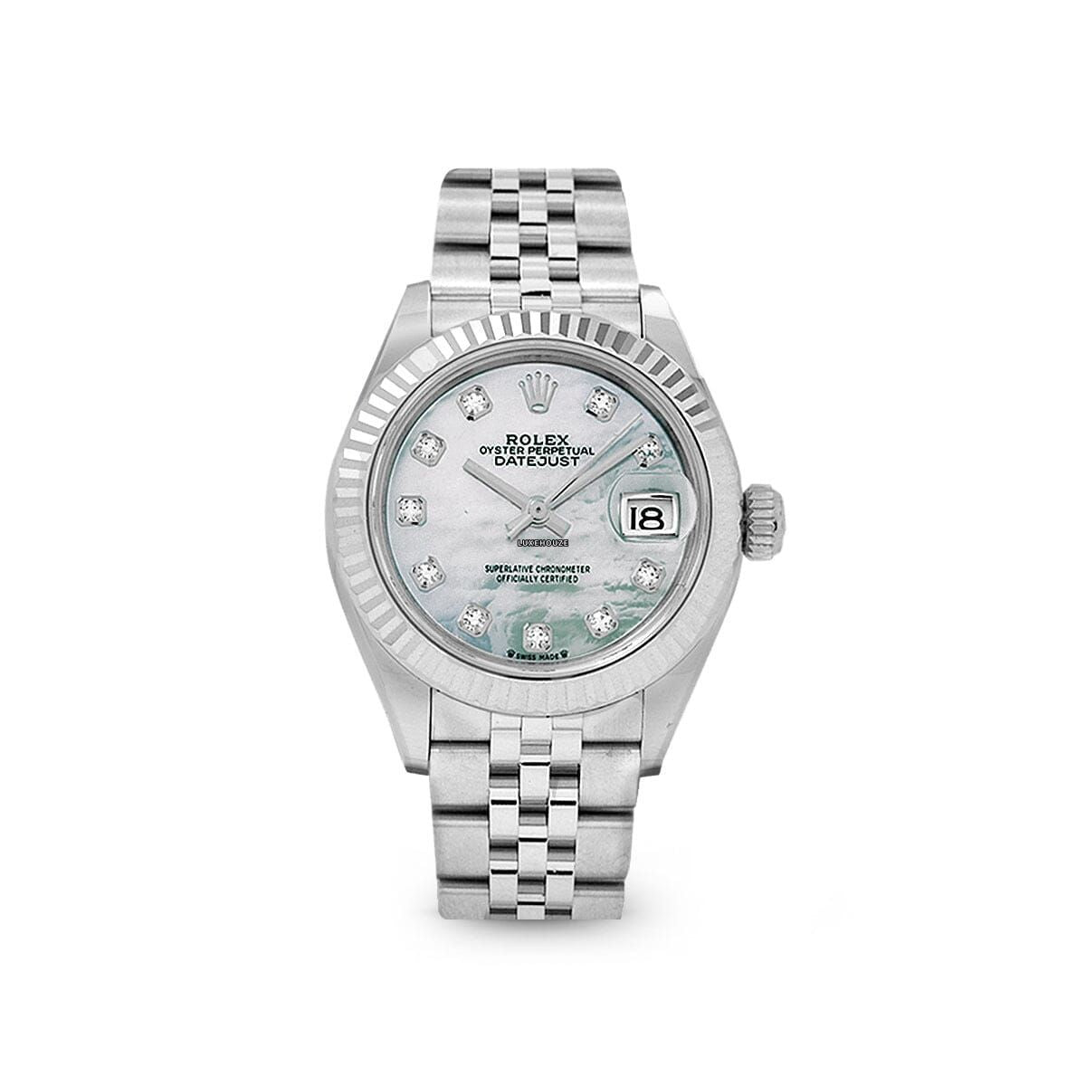 Lady Datejust 28 279174NG White Jubilee Watches Rolex 