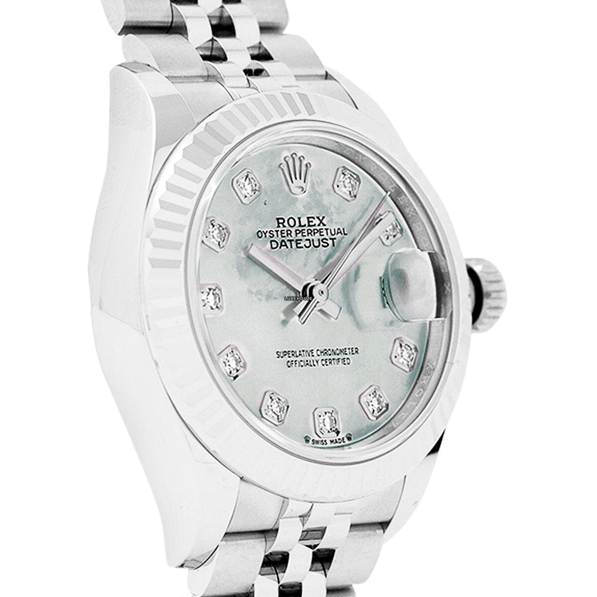 Lady Datejust 28 279174NG White Jubilee Watches Rolex 