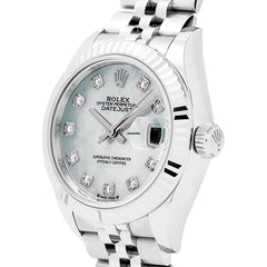 Lady Datejust 28 279174NG White Jubilee Watches Rolex 