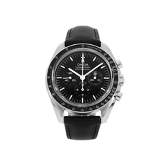 Speedmaster Moonwatch 31032425001002 Black Dial, Leather Strap Watches Omega 